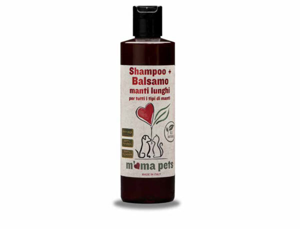 M'ma pets Shampoo e Balsamo Manti lunghi CANI e GATTI