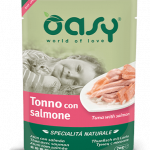 OASY specialità naturale buste TONNO con SALMONE