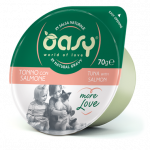 OASY More Love Tonno e Salmone in Salsa Naturale per gatti