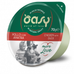 OASY More Love Pollo con Anatra in Salsa Naturale per gatti