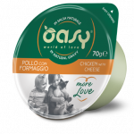 OASY More Love Pollo con Formaggio in Salsa Naturale per gatti