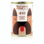 NATURAL CODE 410 umido per cani SALMONE ARINGA E ZUCCA