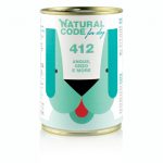 NATURAL CODE 412 umido per cani ANGUS, ORZO E MORE