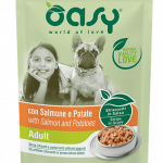 OASY Umido Cane STRACCETTI IN SALSA Adult Salmone e Patate