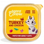 Edgard&Cooper "Feed me real" Tacchino e Pollo per Gatti