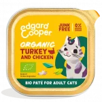 Edgard&Cooper "Feed me real" Organic Tacchino e Pollo Biologico per Gatti