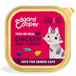 Edgard&Cooper "Feed me real" Pollo e Tacchino per Gatti Anziani