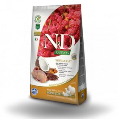 Farmina ND Skin&Coat QUAGLIA, Quinoa, Cocco e Curcuma per cani