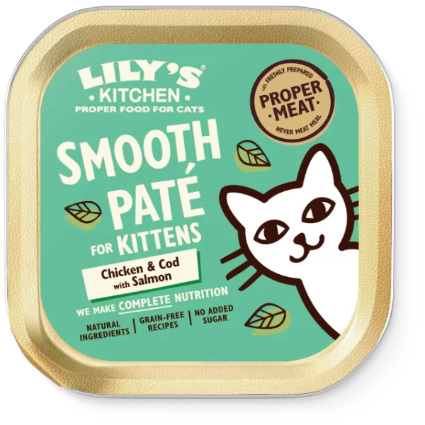 Lily's Kitchen Gattini Curiosi Umido Pollo Merluzzo con Salmone