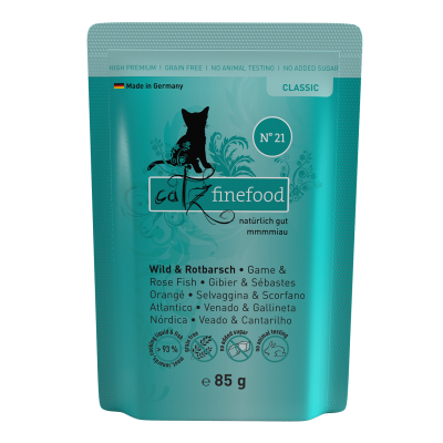 Pets Nature Cats Finefood N° 21 Selvaggina e Scorfano