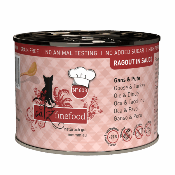 Pets Nature Cats Finefood N° 603 Ragù Oca e Tacchino