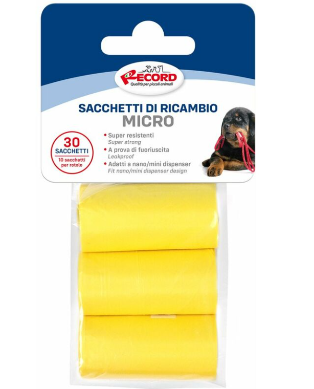 100 Sacchetti igienici per Cane, Sacchetti Per Cani con Manici,  Certificazione Biodegradabile EN13432,Extra Spesso Prova di  PerditeSacchetti di Cacca