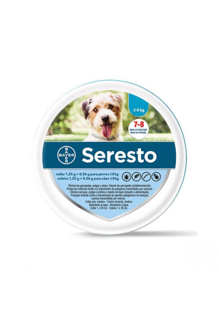 Seresto Collare per Cani oltre gli 8kg, Protezione efficace contro pulci e  zecche