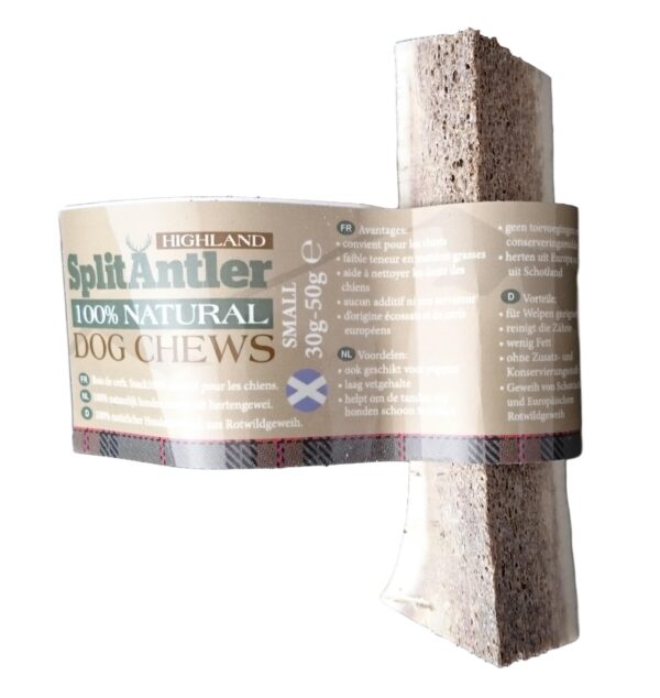 Highland SPLIT Antler Dog Chews - CORNA DI CERVO DIVISE A META'