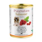 DALLA GRANA PURA NATURA SALMONE E RIBES CIBO UMIDO per cani - 150-gr