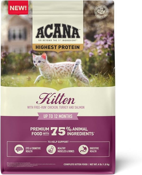 acana kitten highest protein