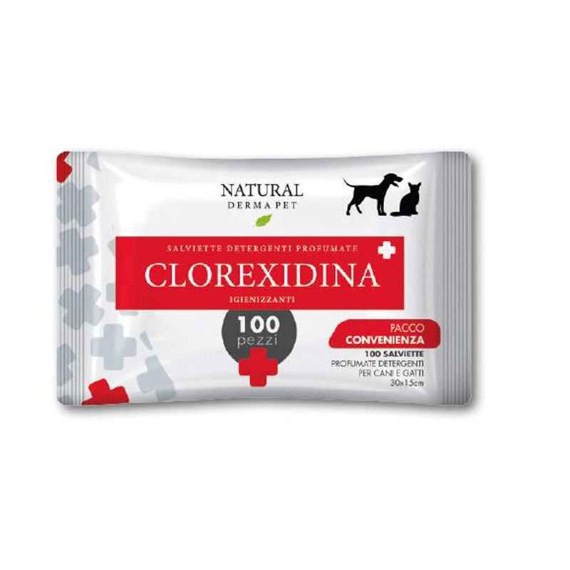 Salviette Igienizzanti Clorexidina Derbe per cani e gatti
