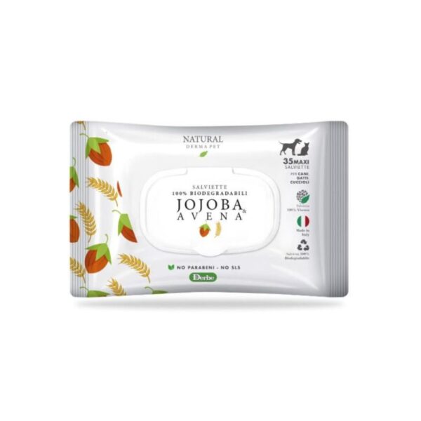 Salviette Jojoba e Avena Derbe per cani e gatti