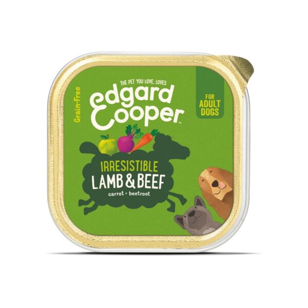 Edgard & Cooper Grain Free Adult per Cani con Agnello, Manzo, carote e barbabietola