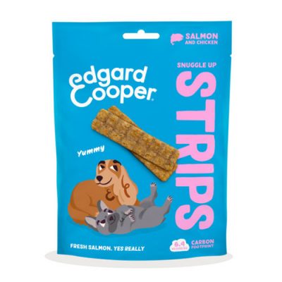 Edgard Cooper Strips Striscette di Salmone e Pollo per cani