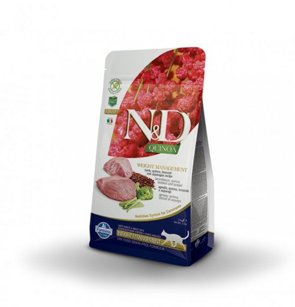 farmina nd adult weight management quinoa e agnello