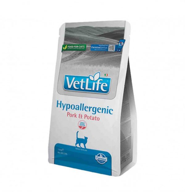 Farmina Vet life hypoallergenic gatto maiale e patate