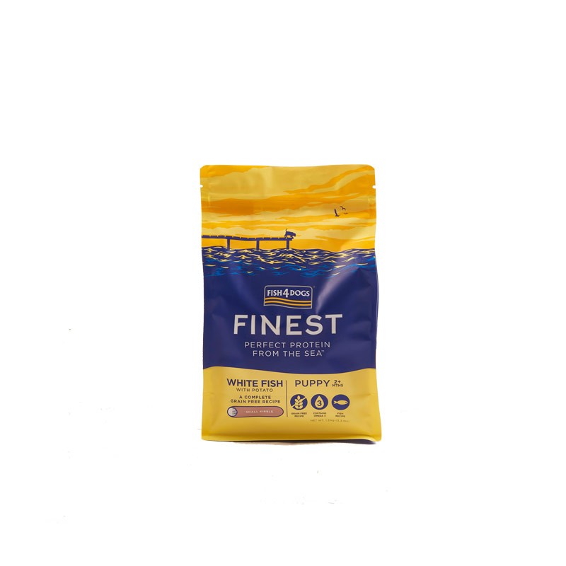 Fish4dogs White fish Small Kibble Crocchette al Pesce bianco cani piccoli