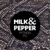 MILK AND PEPPER Collari Laisse Python - Natural