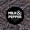 MILK AND PEPPER Guinzagli Laisse Python - Natural