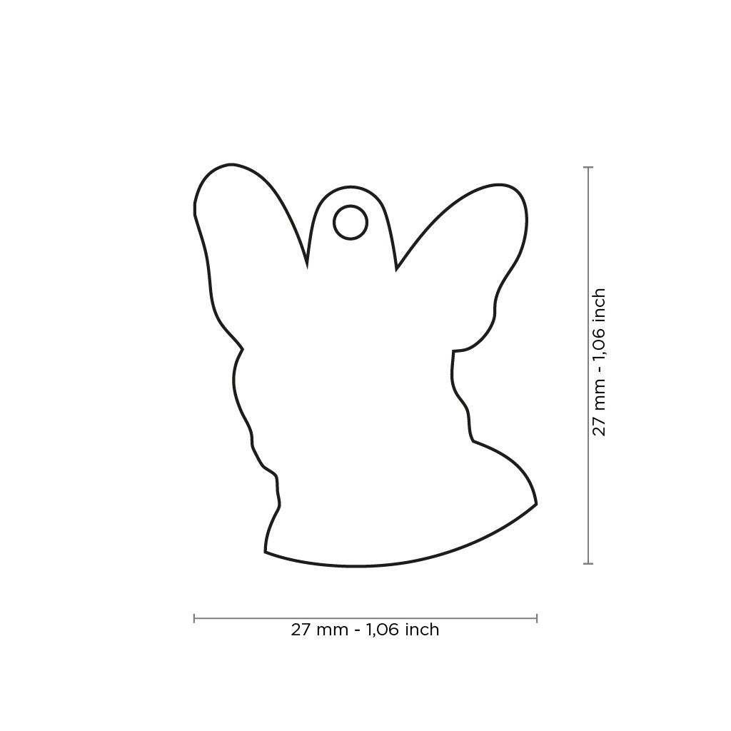 My Family MEDAGLIETTA FRIENDS Cane Bulldog Francese Bianco e Nero - immagine 2