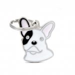 My Family MEDAGLIETTA FRIENDS Cane Bulldog Francese Bianco e Nero