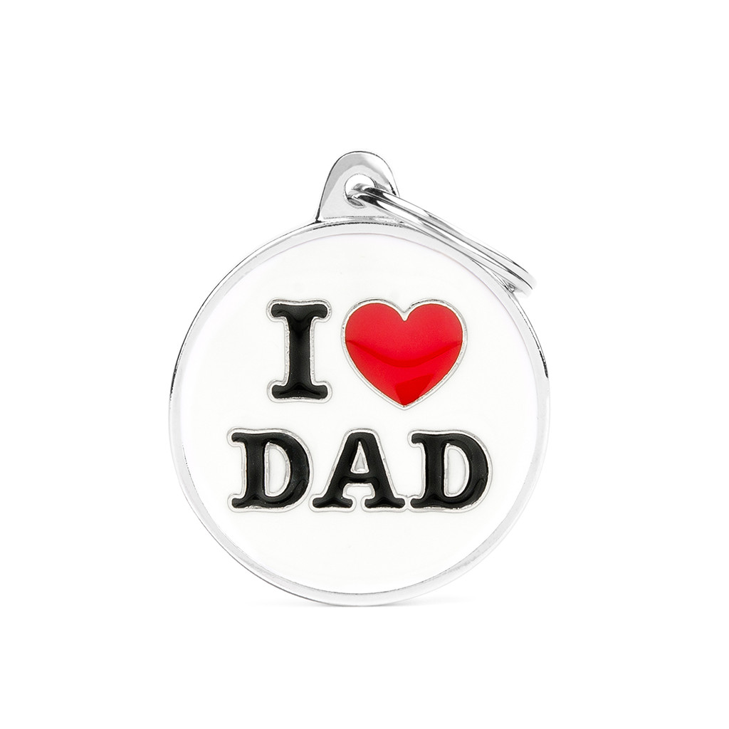 My Family MEDAGLIETTA Charms " I LOVE DAD "