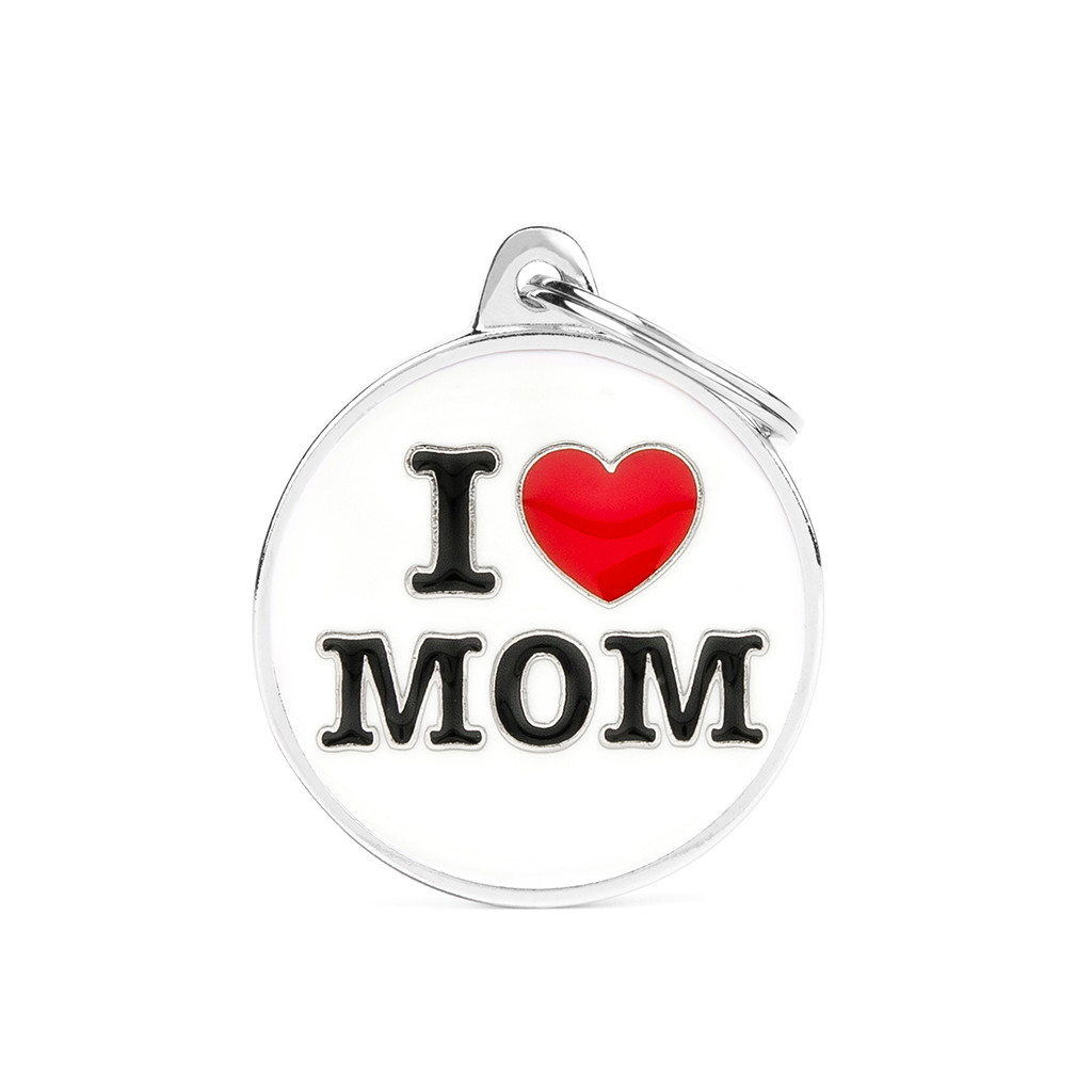 My Family MEDAGLIETTA Charms " I LOVE MOM "