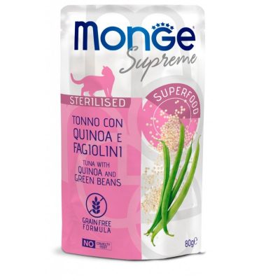 Monge Umido Gatto Supreme Sterilizzato Tonno Quinoa e Fagiolini