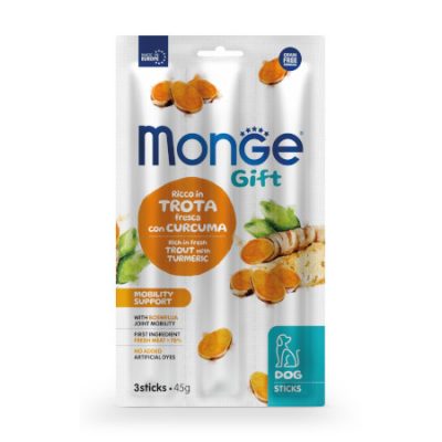 Monge Gift STICK trota con Curcuma Snack Cane