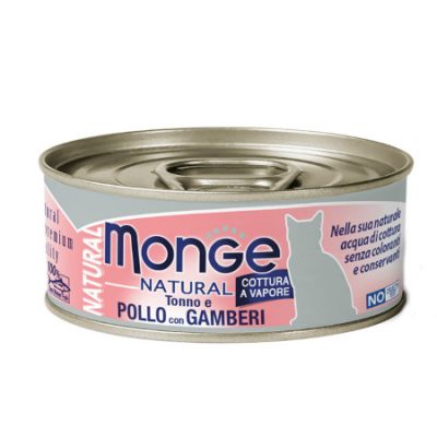 monge natural pollo con gamberi