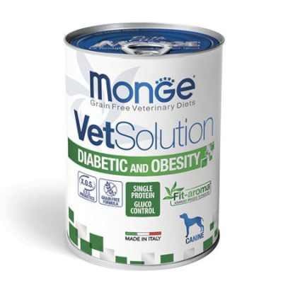 monge vet solution diabetic and obesity umido cane