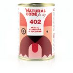 NATURAL CODE 402 umido per cani Pollo Couscous e Zucchine