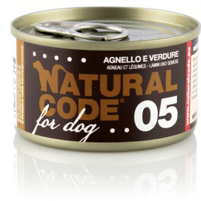 NATURAL CODE 05 Agnello e Verdure Umido Cane