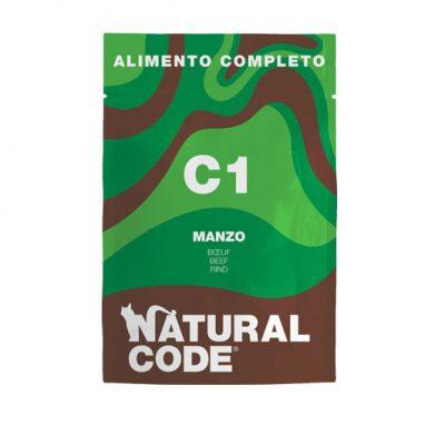 natural code c1 alimento umido completo per gatti