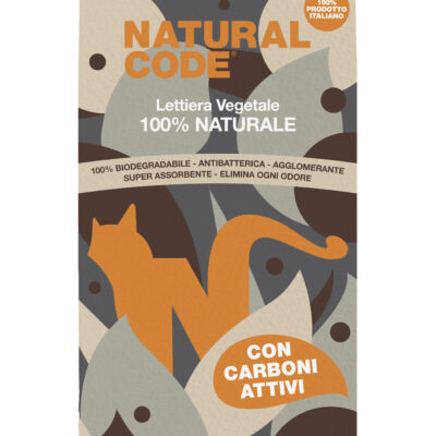 Natural Code Lettiera Vegetale carboni attivi