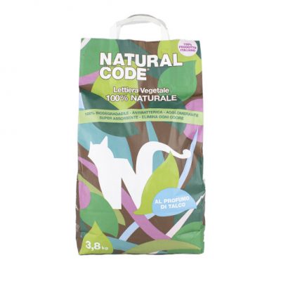 Natural Code Lettiera Vegetale Mais al Talco