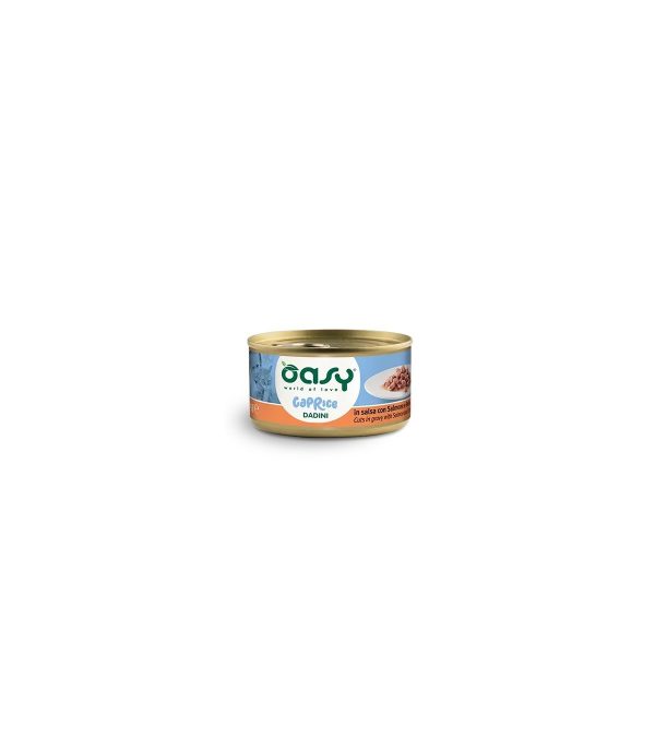 OASY CAPRICE Dadini per Gatti in salsa con Salmone e Pollo