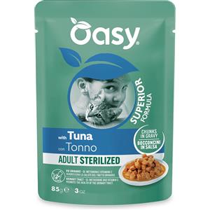 Oasy Gatto sterilizzato Bocconcini in salsa al Tonno