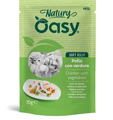 OASY Natury Soft Jelly buste POLLO con VERDURE
