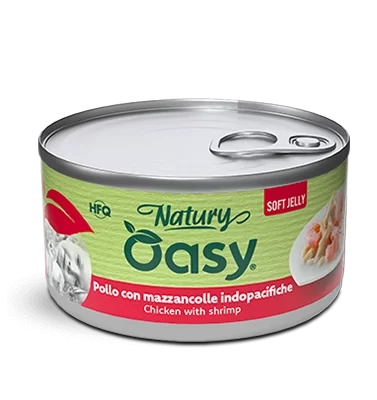 OASY Natury Soft Jelly Pollo con Mazzancolle Indopacifiche