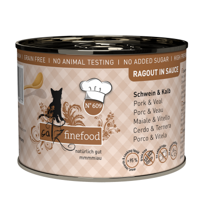 Pets Nature Cats Finefood N° 609 Ragout Maiale e Vitello