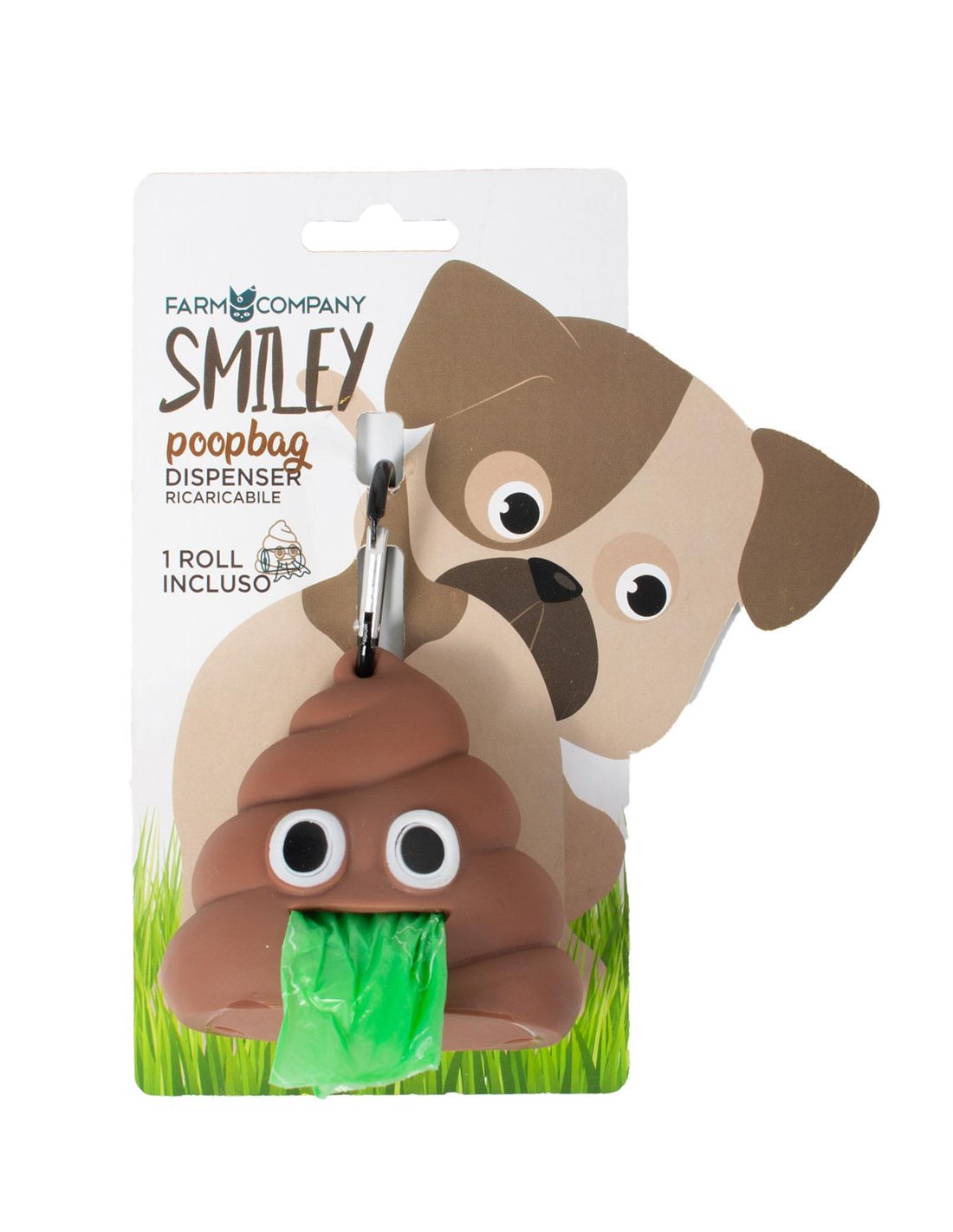 FARM COMPANY Dispencer sacchettini SMILEY poopbag