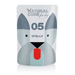 NATURAL CODE POUCH 05 100g umido per cani VITELLO