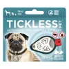 Tickless Medaglietta per cani a ultrasuoni contro pulci e zecche - Bianco